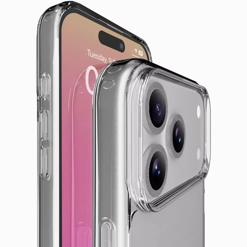 Cellularline Clear Protect - iPhone 17 Pro Max Hartschale mit Gummirändern