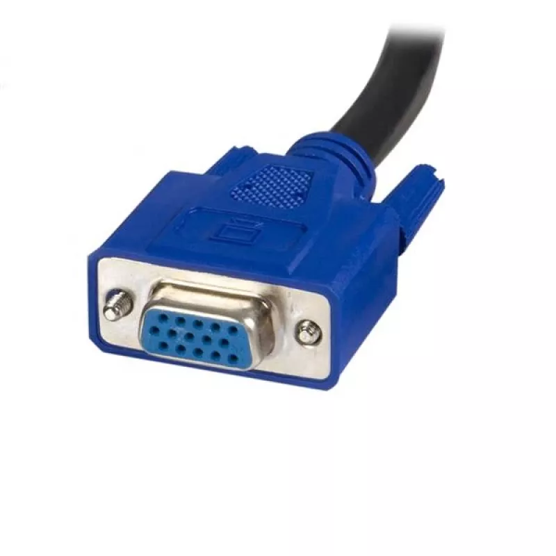 StarTech.com 10 ft 2-in-1 Universal USB KVM-Kabel, 3 m, USB, USB, VGA, Schwarz, USB A + VGA