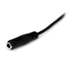 StarTech.com 1 m schlank 3,5 mm Stereo-Audio-Verlängerungskabel – M/F