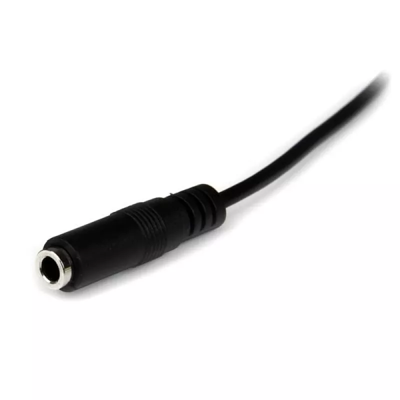 StarTech.com 1 m schlank 3,5 mm Stereo-Audio-Verlängerungskabel – M/F