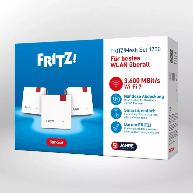 FRITZ!Mesh Set 1700 (3er-Set), Wi-Fi 7