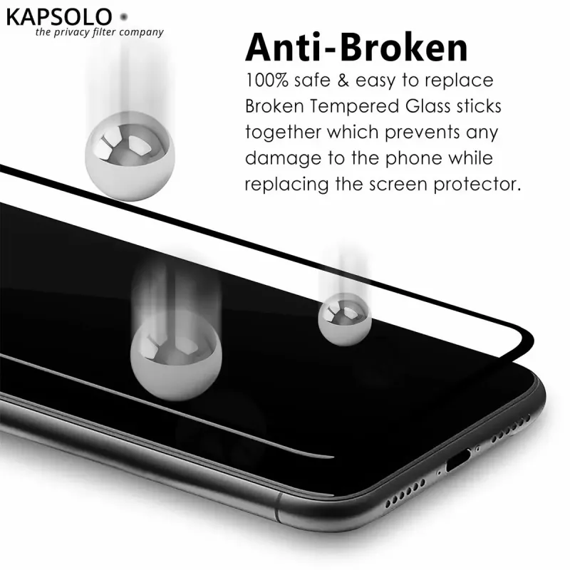 Gehärtetes Glas-Displayschutz KAPSOLO iPhone XR