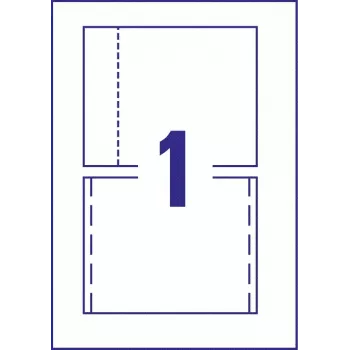 Avery Zweckform C32250-25 CD-Jewel-Case-Einleger, 118 x 151 mm, weiß, 25 Blatt