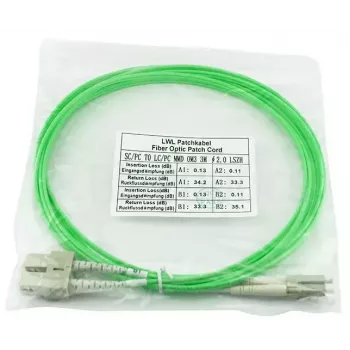 Glasfaserkabel BlueOptics SFP3132GU1MK LC SC OM5 1 m Mint