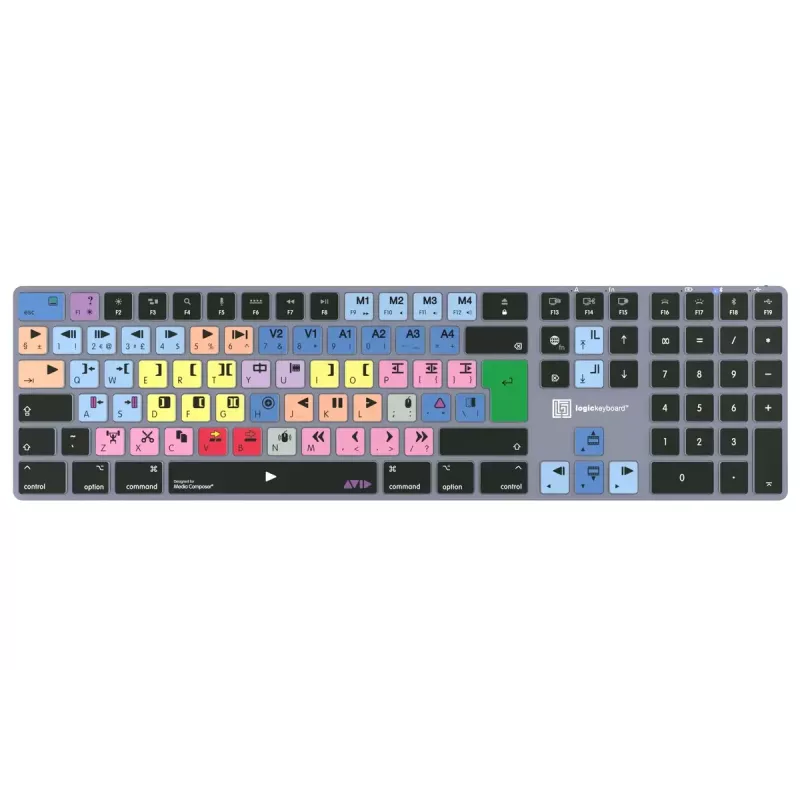 Logickeyboard Avid Media Composer Titan UK Mac Tastatur LKB-MCOM4-TM-UK