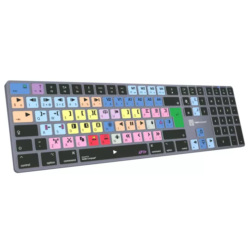 Logickeyboard Avid Media Composer Titan UK Mac Tastatur LKB-MCOM4-TM-UK