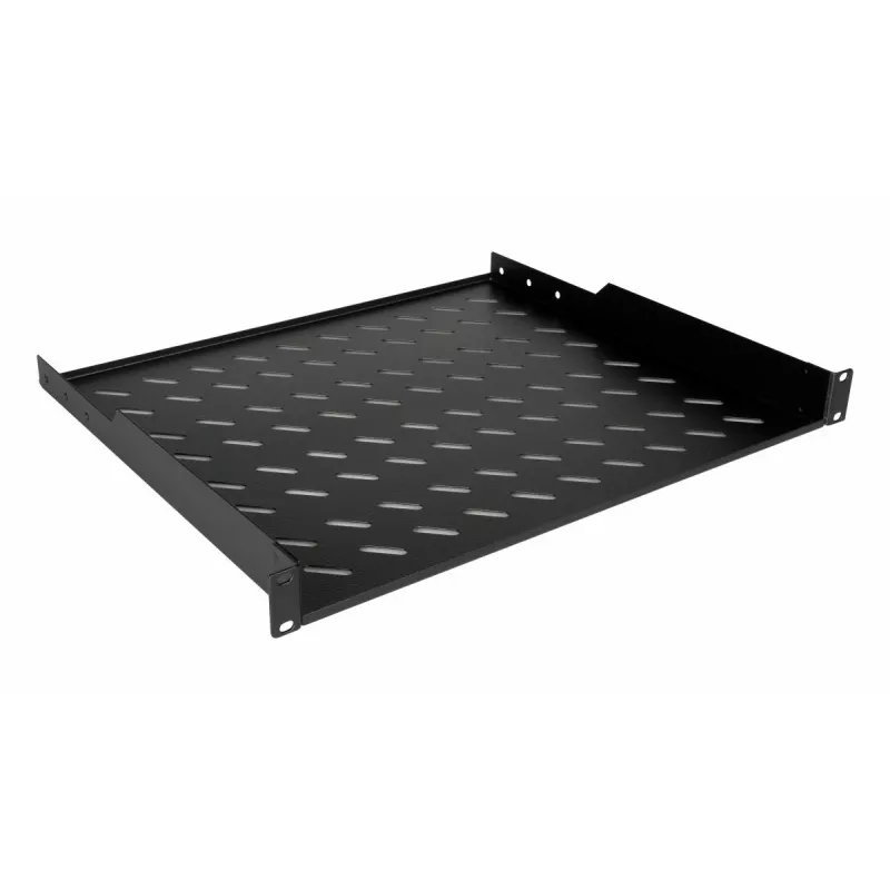 Equip EZFS-19-1-60-B Fachboden fest 19 Zoll 1U 60 cm, schwarz