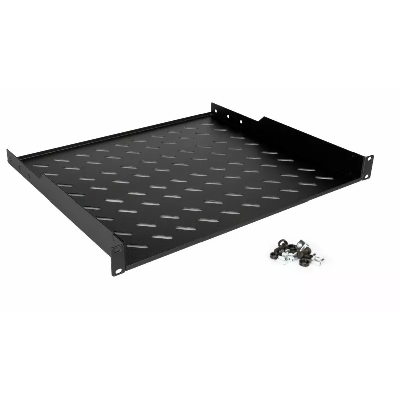 Equip EZFS-19-1-60-B Fachboden fest 19 Zoll 1U 60 cm, schwarz