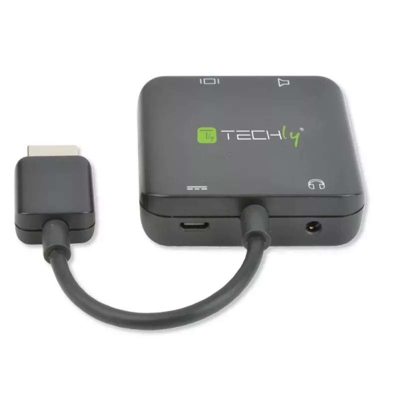 Techly Extraktor HDMI Audio Stereo/Audio 5.1 Kanal 4K 3D IDATA HDMI-VGA8
