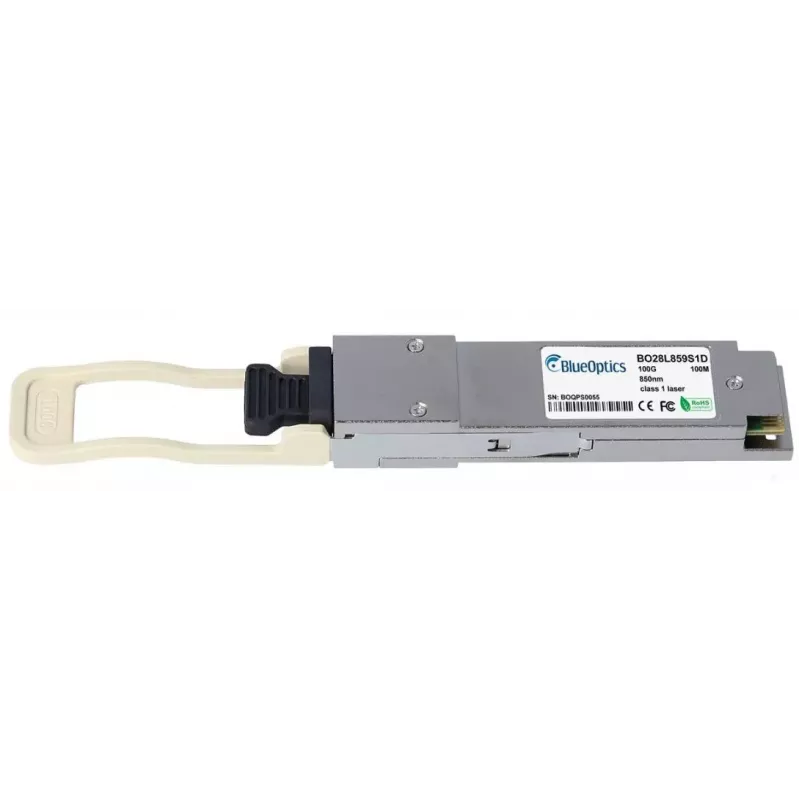 Glasfaser-Transceiver-Modul BlueOptics AOM-MMA1B00-C100D-MLN-BO QSFP28 100m