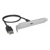 ICY BOX USB Type-C Back Panel mit internem USB Type-E Anschluss