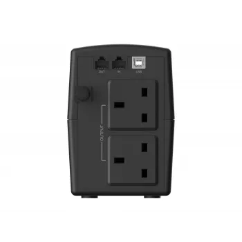 Conceptronic ZEUS01G 650VA 360W USV, UK-Steckdose x 2, HID USB, RJ45 In/Out, AVR