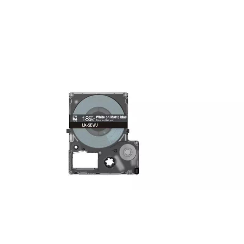 Label Tape Epson LK-5BWJ Schwarz Weiß Thermotransfer 1,8 cm