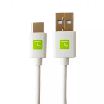 Techly ICOC MUSB20-CMAM20TW USB-Kabel USB 2.0 2 m USB A USB C Weiß