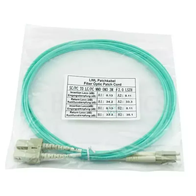 BlueOptics 221691-B22-BO LC/SC Multimode LWL-Patchkabel, 5 m