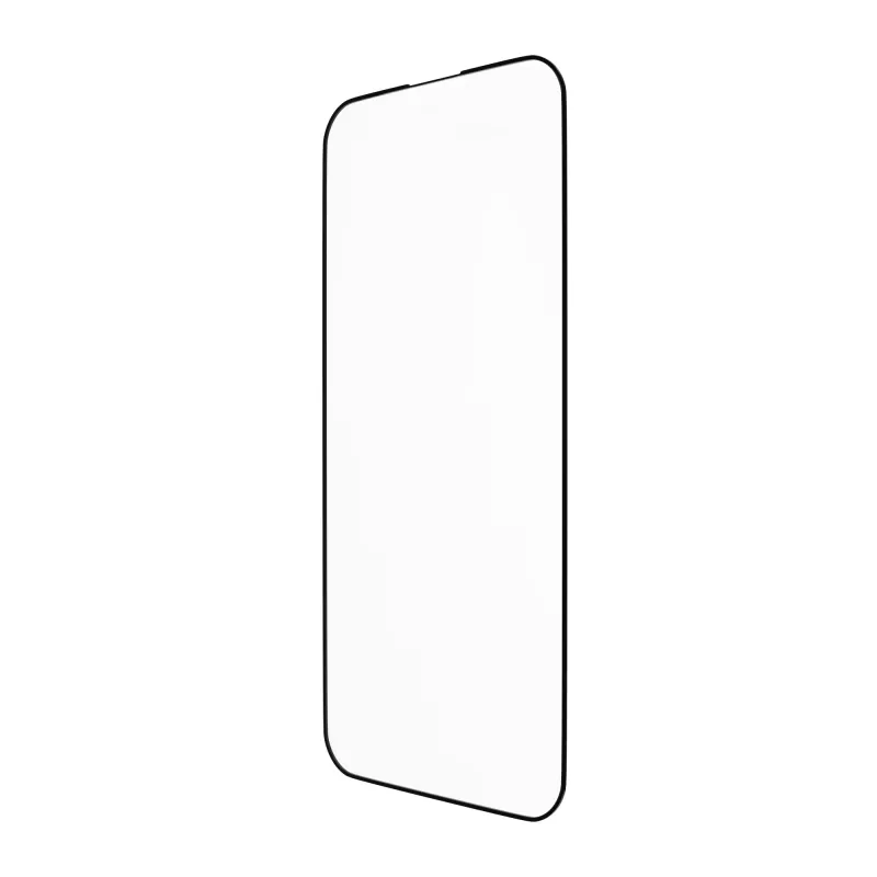 Displayschutzfolie klar von bramante eco-shield für iPhone 15 Pro, transparent mit schwarzem Rand
