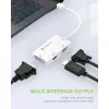 Techly Adapter 3 in 1 Mini DisplayPort (Thunderbolt) auf HDMI / DVI / VGA IADAP MDP-COMBOF12