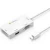 Techly Adapter 3 in 1 Mini DisplayPort (Thunderbolt) auf HDMI / DVI / VGA IADAP MDP-COMBOF12