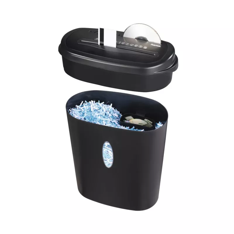 Hama Home X12CD Aktenvernichter Partikelschnitt 72 dB 22 cm Schwarz