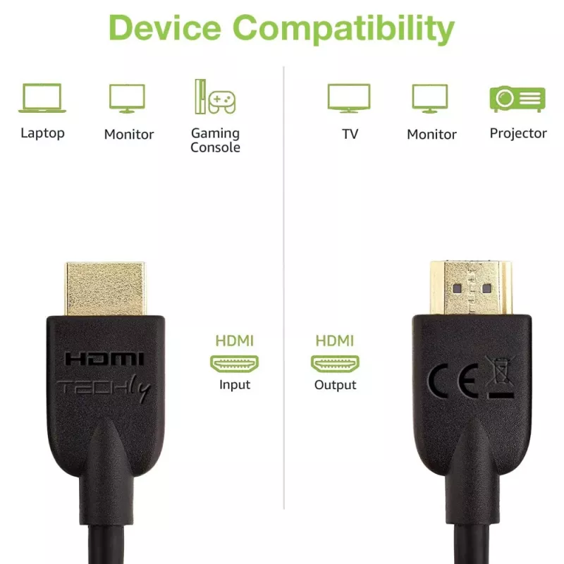 Techly ICOC HDMI2-4-010T HDMI-Kabel 1 m HDMI Type A (Standard) Schwarz
