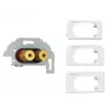 Kindermann Konnect Design Click Lautsprecher-Anschlussplatte, Schraubklemmen (7456000414)