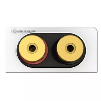 Kindermann Konnect Design Click Lautsprecher-Anschlussplatte, Schraubklemmen (7456000414)
