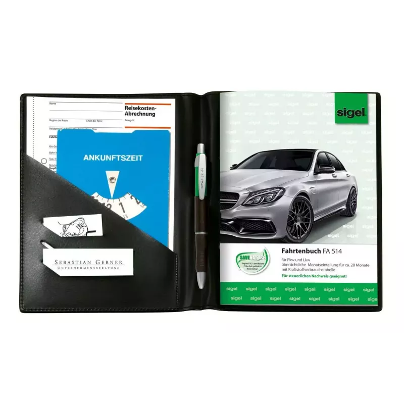 Personal Organizer Sigel EF510 Kunstleder Kunststoff Schwarz