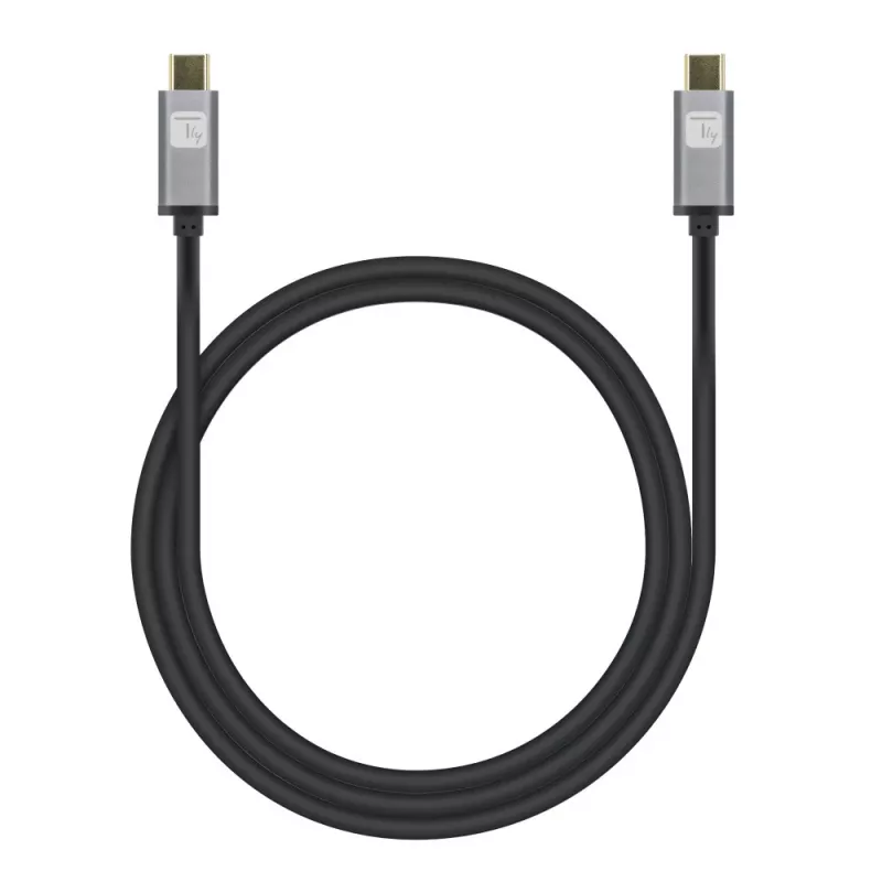Techly ICOC-MUSB322-CM-010 USB 3.2 Gen 2 Kabel, USB-C Stecker, 1 m, Schwarz