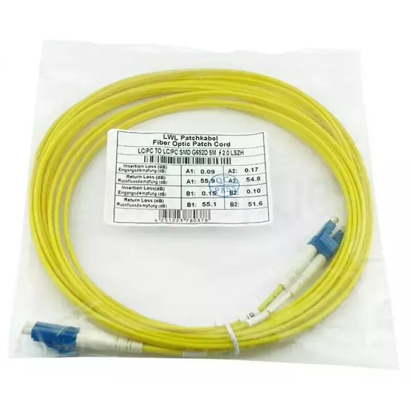 BlueOptics SFP3131BU5MK InfiniBand Glasfaserkabel 5 m LC Gelb