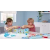 tesa Mini-Handabroller mit tesafilm 19 mm x 10 m, Blau/Rot