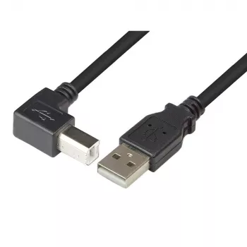 Techly USB 2.0 Kabel A Stecker / B Stecker abgewinkelt 1m ICOC U-AB-10-ANG