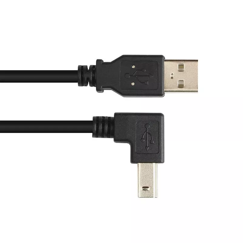 Techly USB 2.0 Kabel A Stecker / B Stecker abgewinkelt 1m ICOC U-AB-10-ANG
