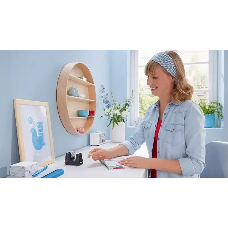 tesa Easy Cut Smart Desk Dispenser, Schwarz, Kunststoff