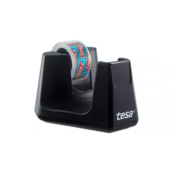 tesa Easy Cut Smart Desk Dispenser, Schwarz, Kunststoff