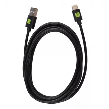 Techly ICOC MUSB20-CMAM20T USB-Kabel USB 2.0 2 m USB A USB C Schwarz