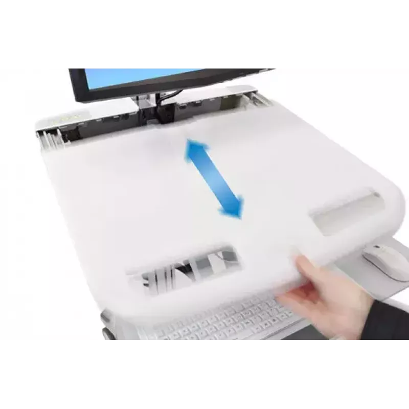 Multimedia-Wagen Ergotron StyleView Aluminiumgrau Weiß