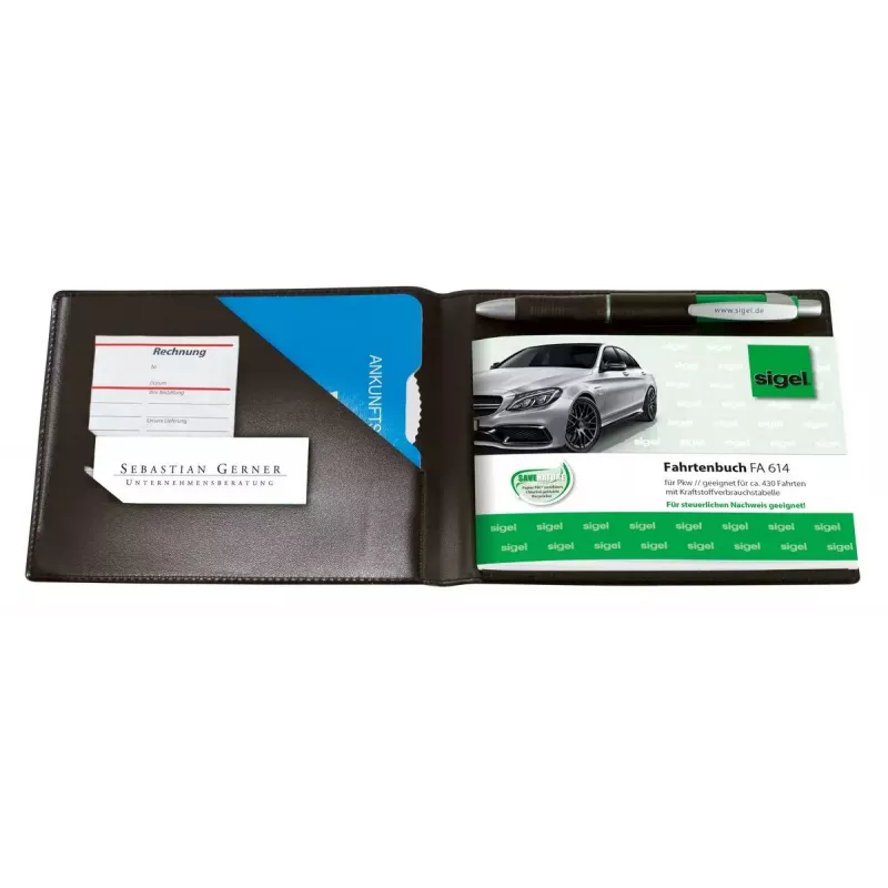 Personal Organizer Sigel EF610 Kunstleder Kunststoff Schwarz