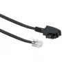 Kabel Schwaiger 6,0 m RJ-12 - TAE-F 6 m Schwarz
