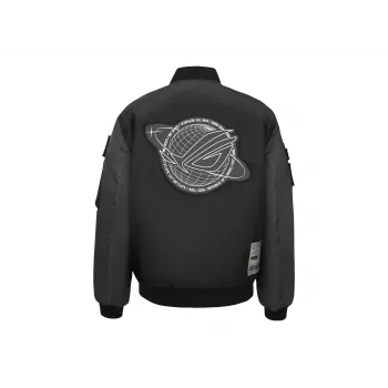 Bomberjacke ASUS ROG Cosmic Bomber Herren Regular Fit Langarm Schwarz Grau