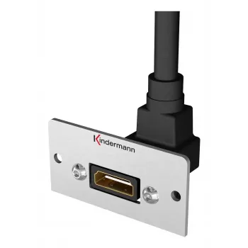 Kindermann Konnect 50 alu HDMI-Buchse, modulare Frontplatte zum Einrasten