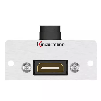 Kindermann Konnect 50 alu HDMI-Buchse, modulare Frontplatte zum Einrasten