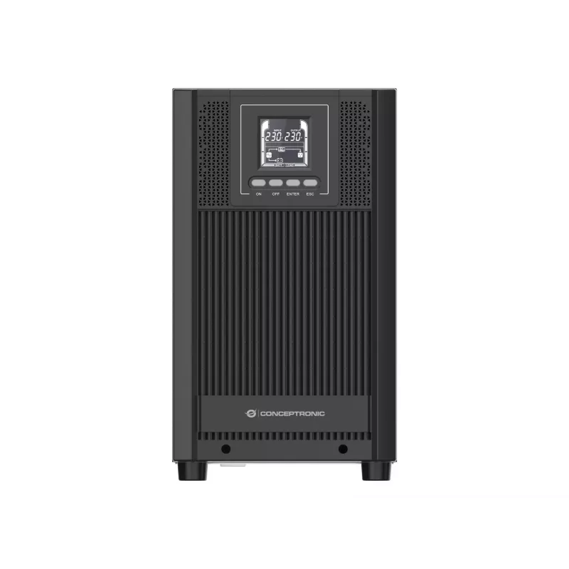 Conceptronic ZEUS52E3K 3000VA 2700W Online Tower USV, IEC, Double-conversion (Online), 3 kVA, 2700 W, Sinus, 220 V, 240 V