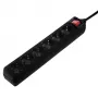 Hama 137266 Steckdosenleiste 6 AC-Ausgänge Indoor Schwarz