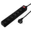 Hama 137266 Steckdosenleiste 6 AC-Ausgänge Indoor Schwarz