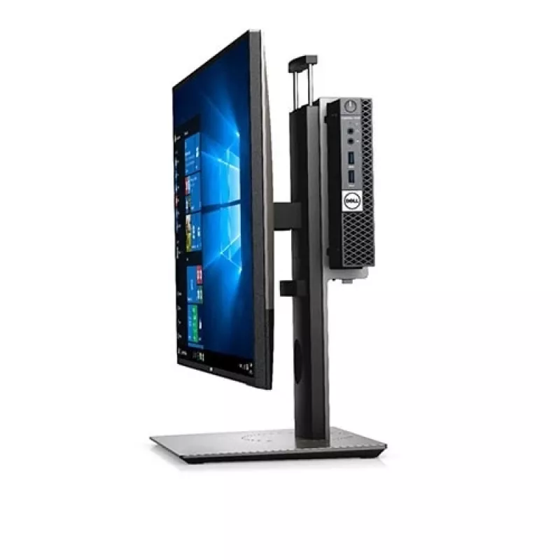 Dell MFS18 Micro Form Factor All-in-One-Ständer, 19-27 Zoll, höhenverstellbar, Schwarz/Silber