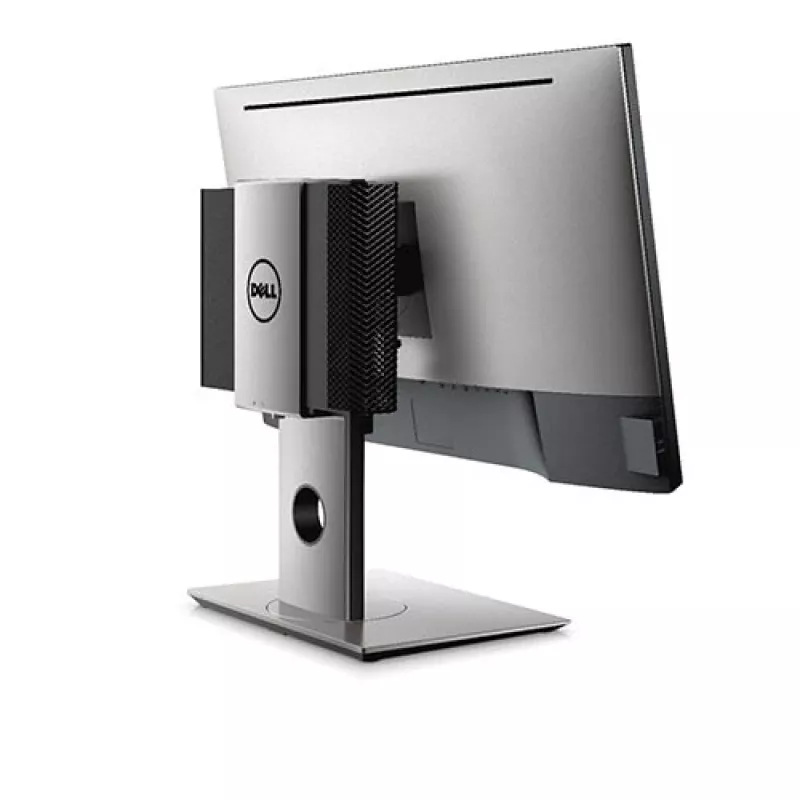 Dell MFS18 Micro Form Factor All-in-One-Ständer, 19-27 Zoll, höhenverstellbar, Schwarz/Silber