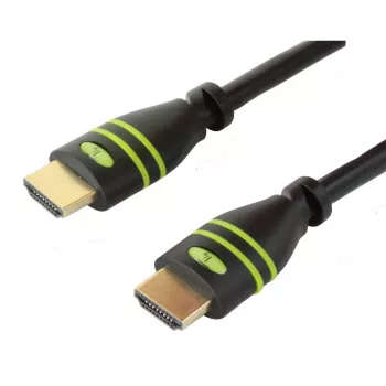 Techly 0,5 m High-Speed-HDMI-Kabel mit Ethernet A/A M/M Schwarz ICOC HDMI-4-005
