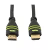 Techly 0,5 m High-Speed-HDMI-Kabel mit Ethernet A/A M/M Schwarz ICOC HDMI-4-005