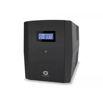 Conceptronic ZEUS 2200VA 1320W USV, IEC + Schuko-Steckdose, Line-Interactive, 2,2 kVA, 1320 W, 220 V, 240 V, 220 V