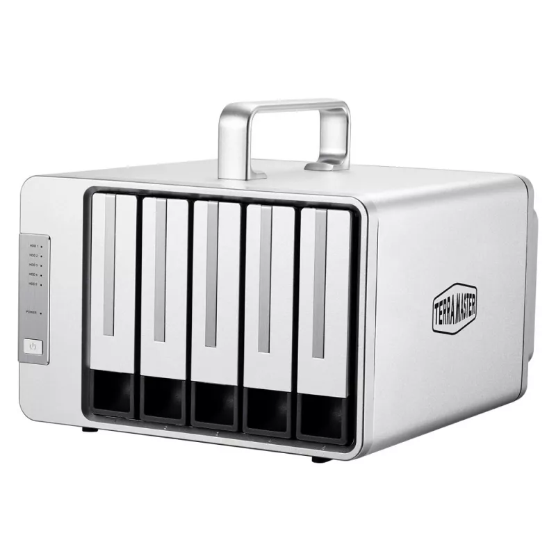 TerraMaster D5 Thunderbolt 3 Festplatten-Array 0 TB Desktop Grau